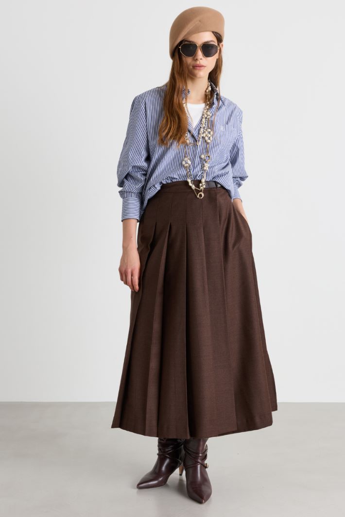 Oversized shirt - BLUE - Intrend