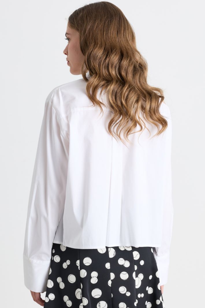 Camicia con nodo in vita - BIANCO - Intrend - 4