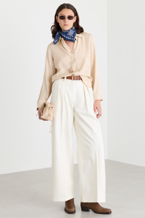 Camicia in charmeuse pesante - Intrend