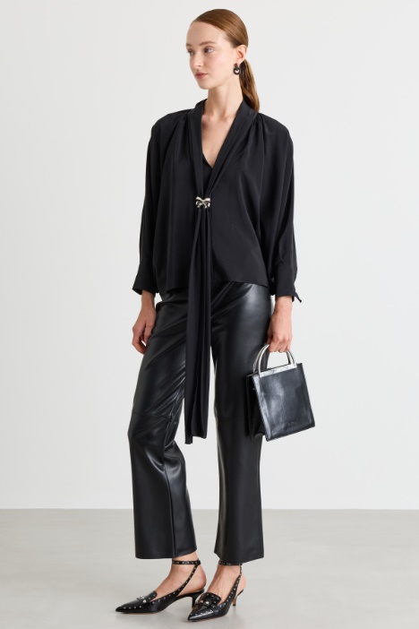Blusa ampia in pura seta - Intrend