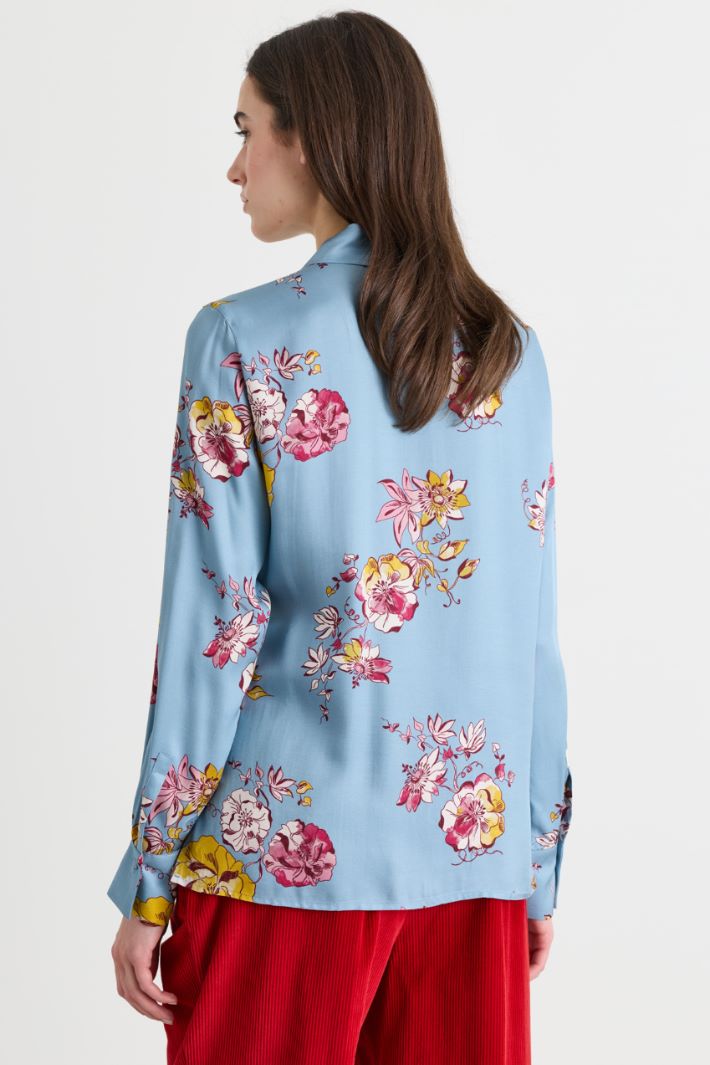 Camicia in twill - AZZURRO ROSA - Intrend - 4