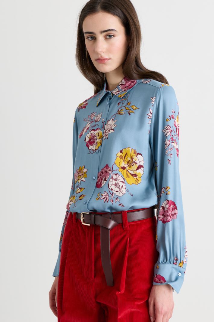 Camicia in twill - AZZURRO ROSA - Intrend - 2