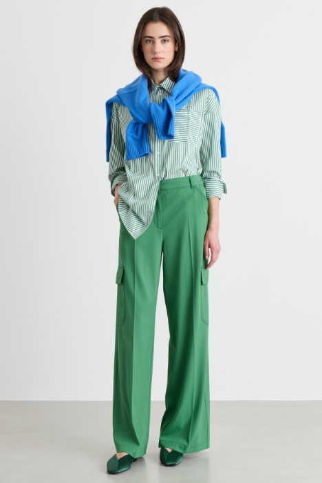 Camicia oversize in popeline - Intrend