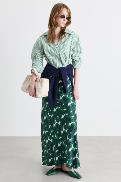 Camicia cropped in popeline - Intrend