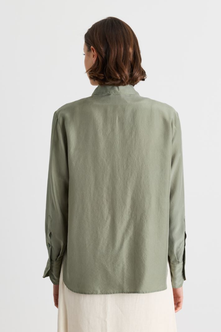 Camicia con maxi tasche - VERDE - Intrend - 4