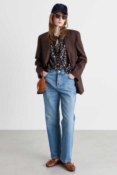 Camicia in twill stampato - Intrend