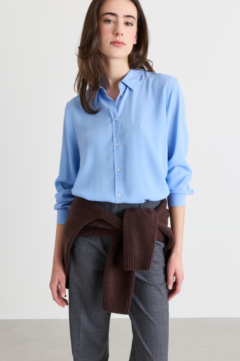 Camisa de crepé de China - Intrend