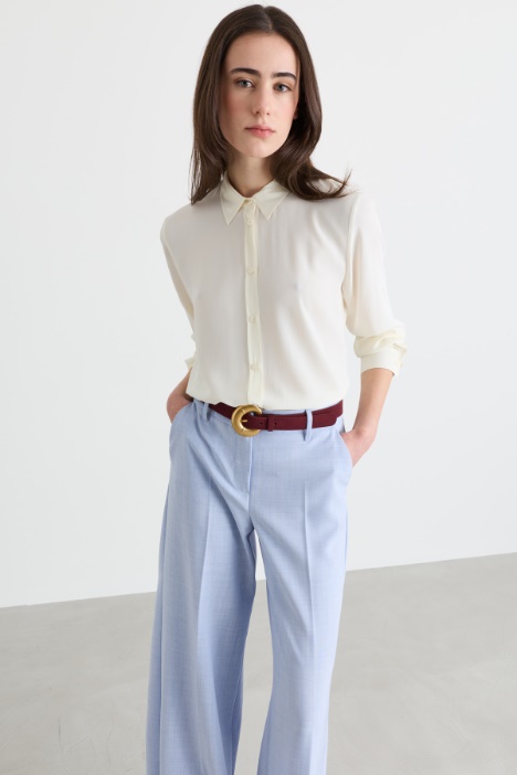 Crepe de chine shirt - Intrend