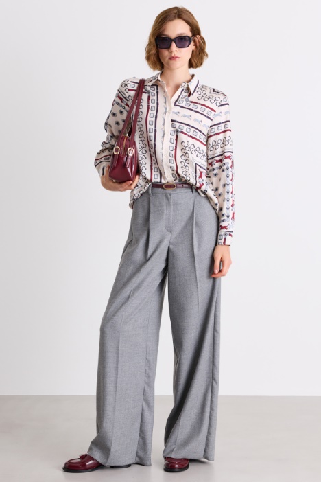Camisa de twill estampado - Intrend