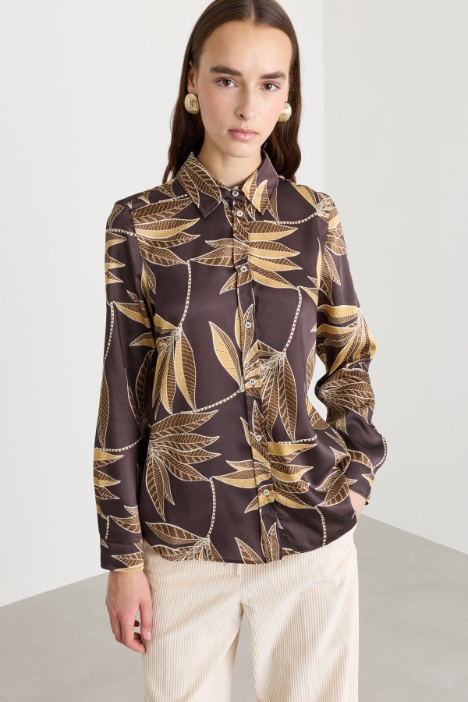 Printed twill shirt - Intrend
