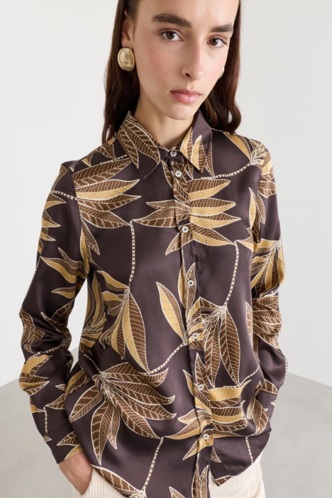 Camicia in twill stampato