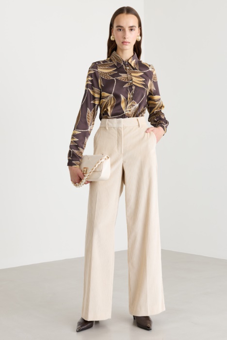 Camicia in twill stampato - Intrend