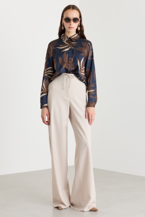 Camicia in twill stampato - Intrend