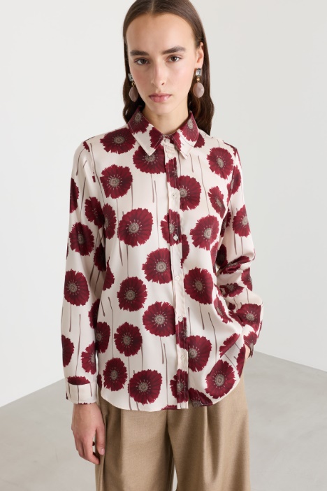 Printed twill shirt - Intrend