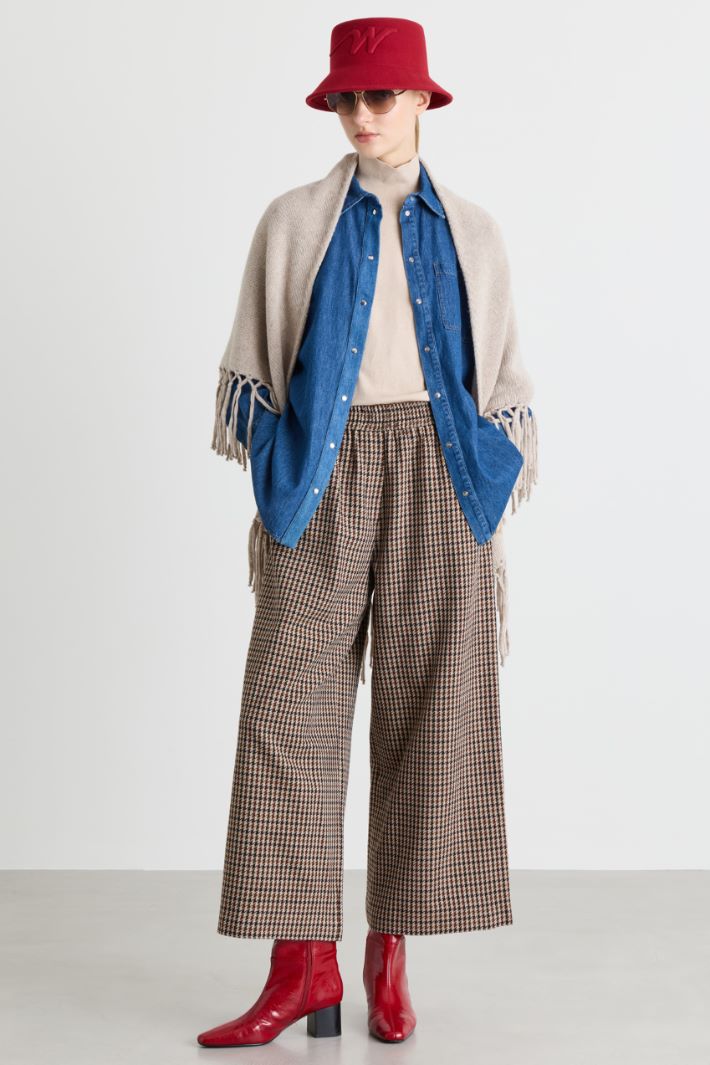 Lightweight Denim Shirt - BLUE - Intrend