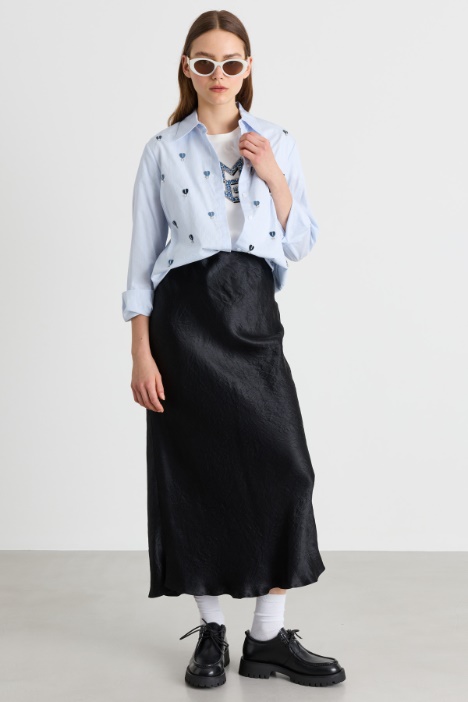 Camicia con applicazione gioiello - Intrend