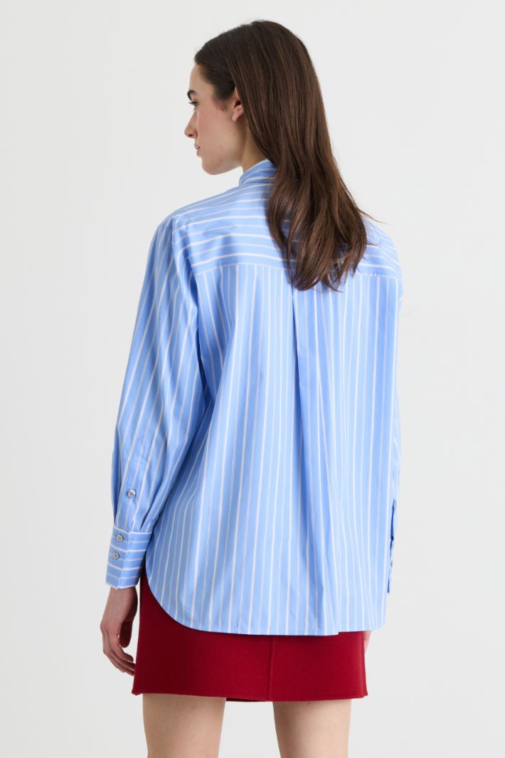 Camicia con ricami - AZZURRO - Intrend - 4