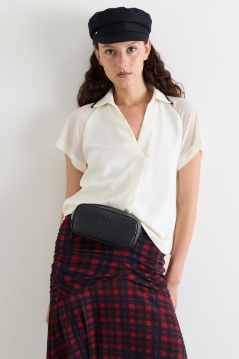 Satin polo shirt - Intrend