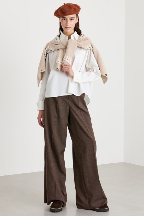 Camisa boxy de popelina - Intrend