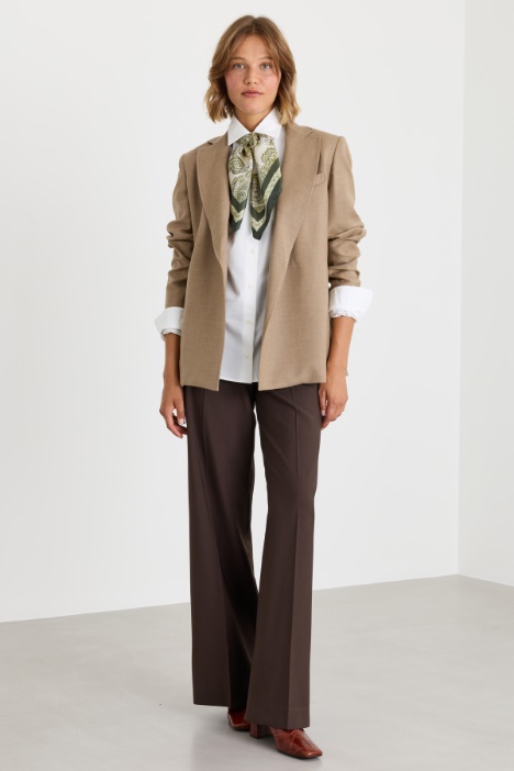Camicia in popeline con taschino - Intrend