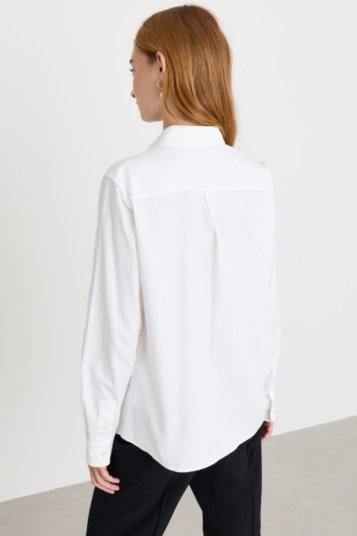 Camicia in Oxford - BIANCO - Intrend - 4