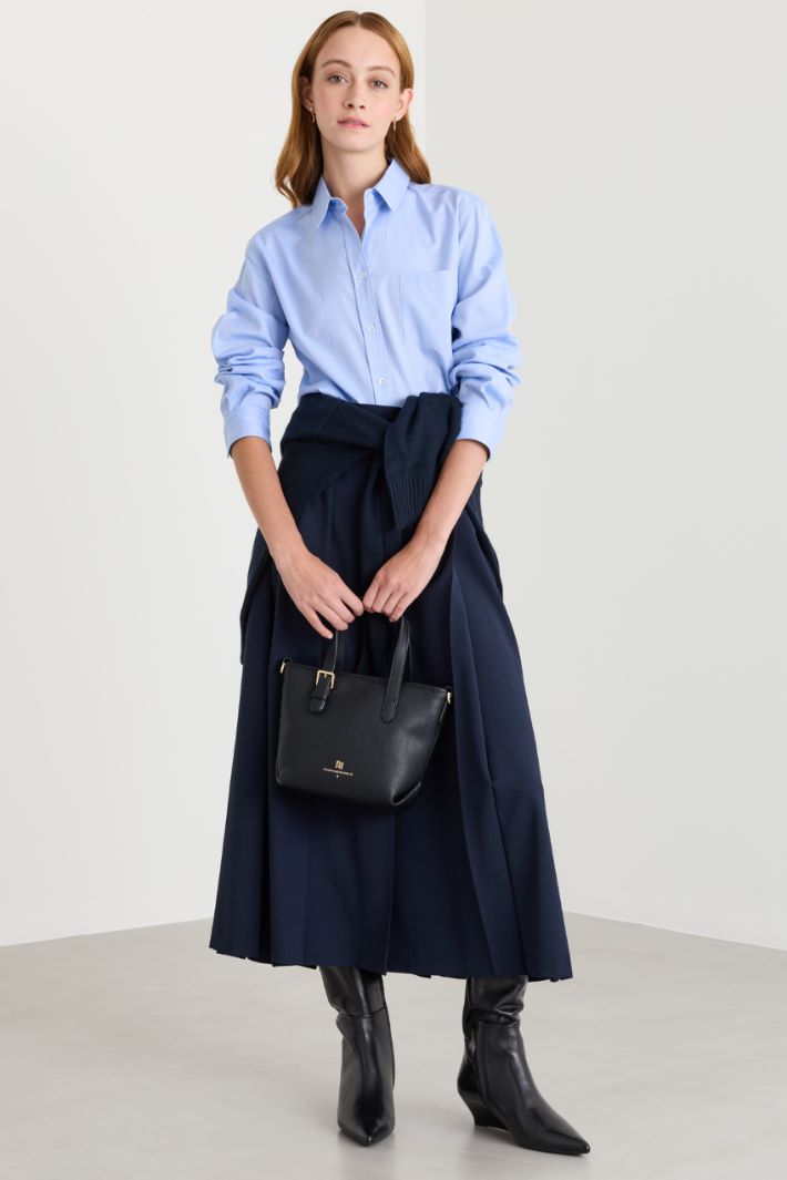 Camicia in Oxford - AZZURRO - Intrend