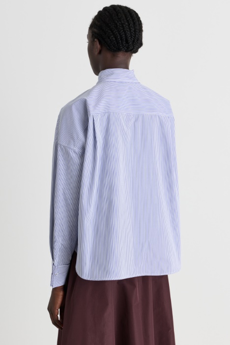 Camicia over in popeline