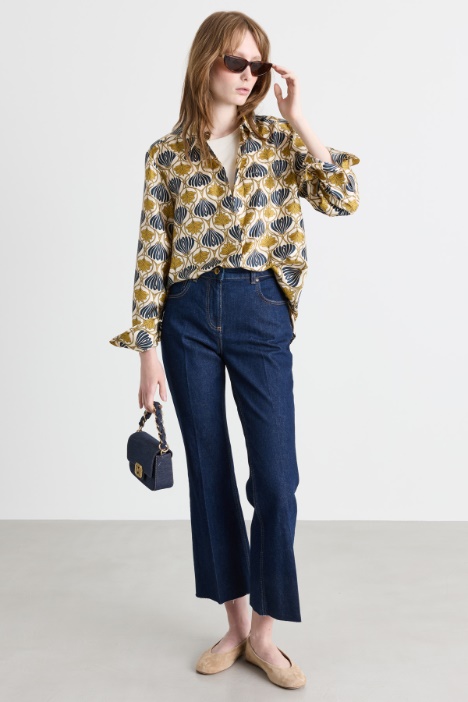 Camicia ampia con fantasia - Intrend