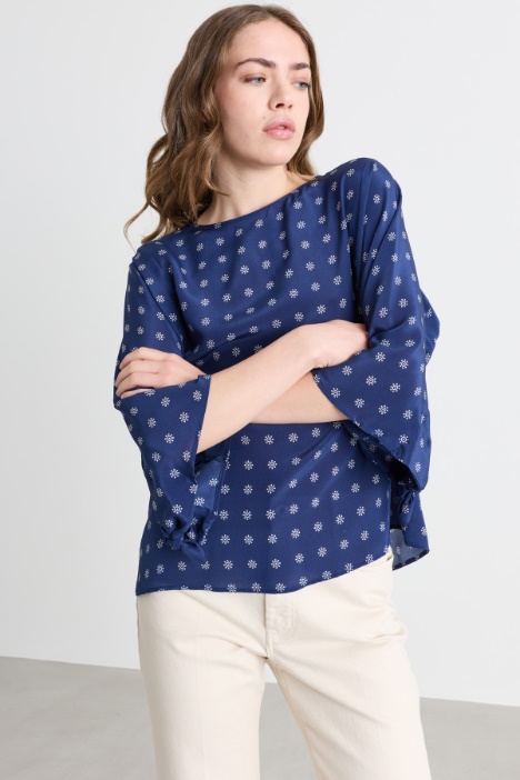 Crepe de chine blouse - Intrend