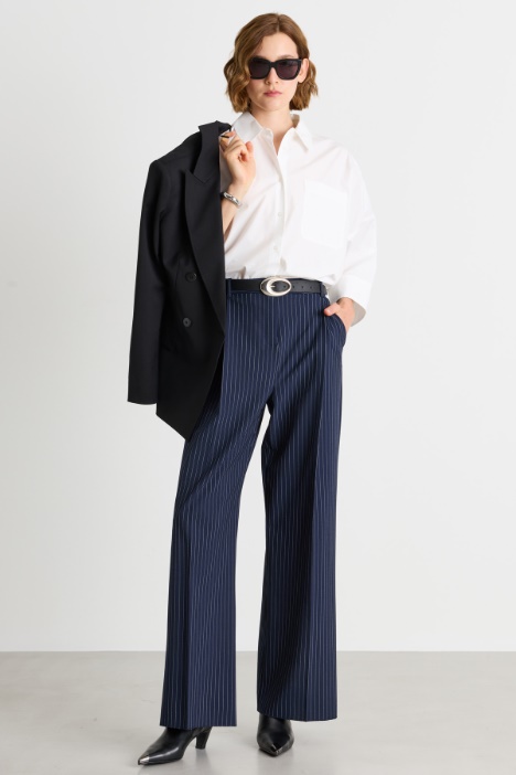 Camisa oversize de popelina - Intrend