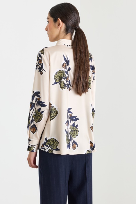 Camicia in twill stampato