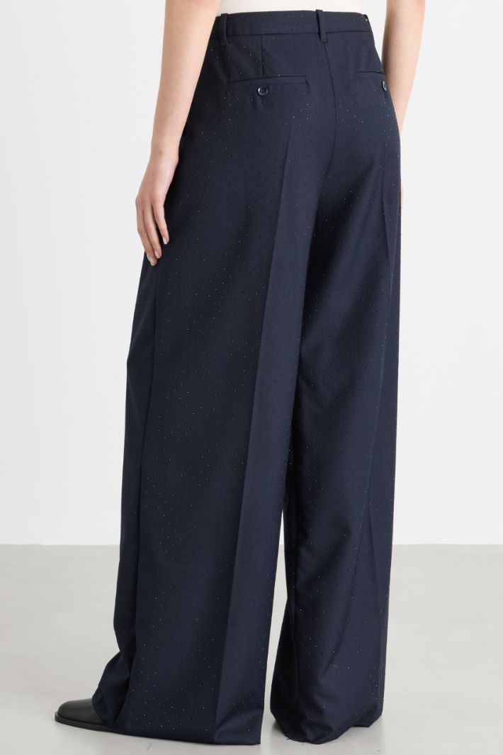 Pleated trousers - BLUE - Intrend - 4