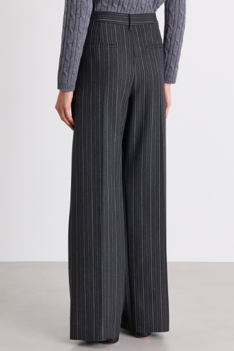 Pantalone in tela gessata