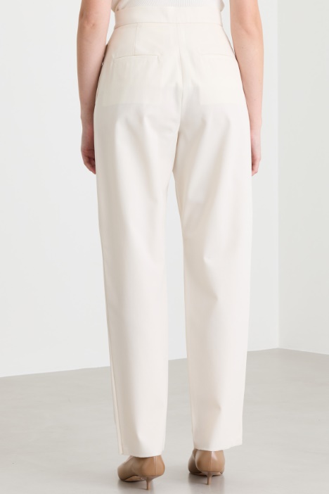Pantalone carrot cropped in cotone