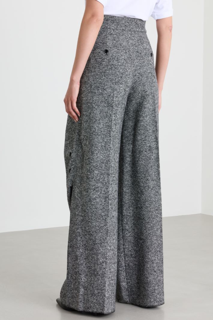 Tweed banana trousers - GREY - Intrend - 4