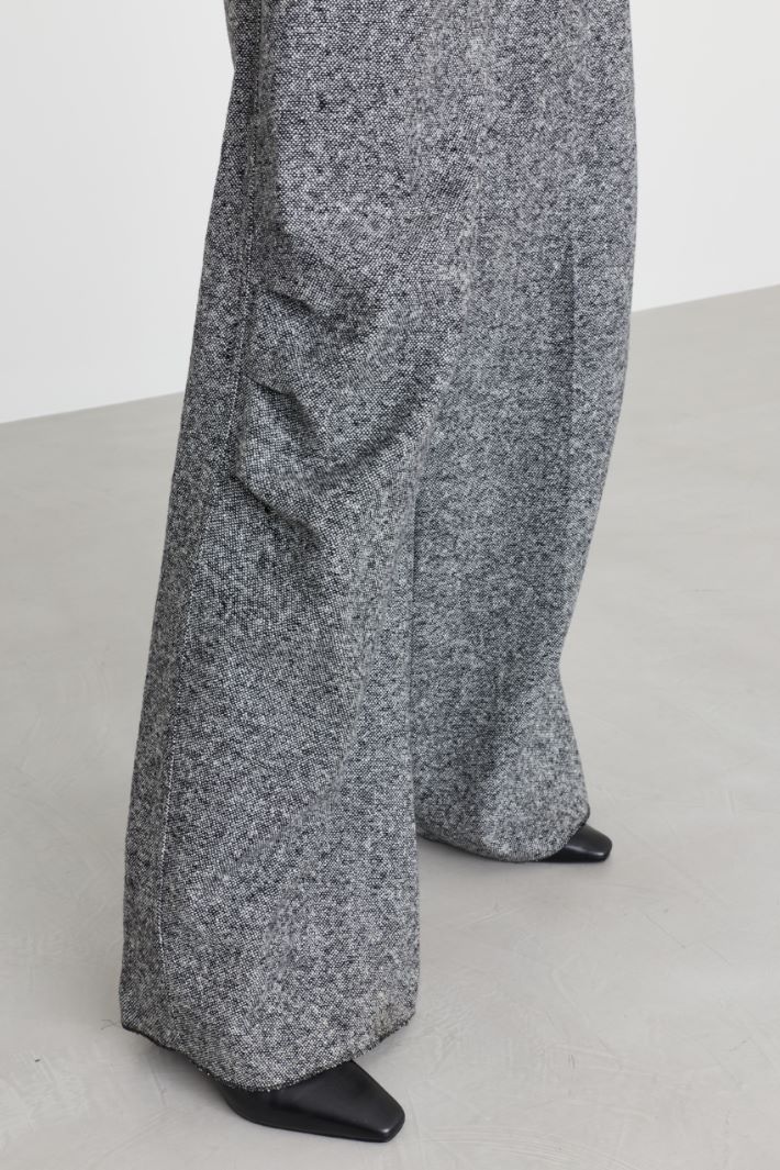 Tweed banana trousers - GREY - Intrend - 3