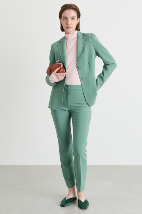 Skinny-fit cady trousers - Intrend
