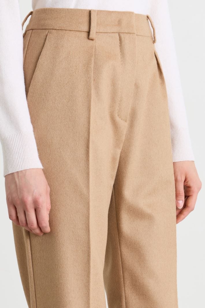 Lightweight Camel Drap Trousers - CAMEL - Intrend - 3
