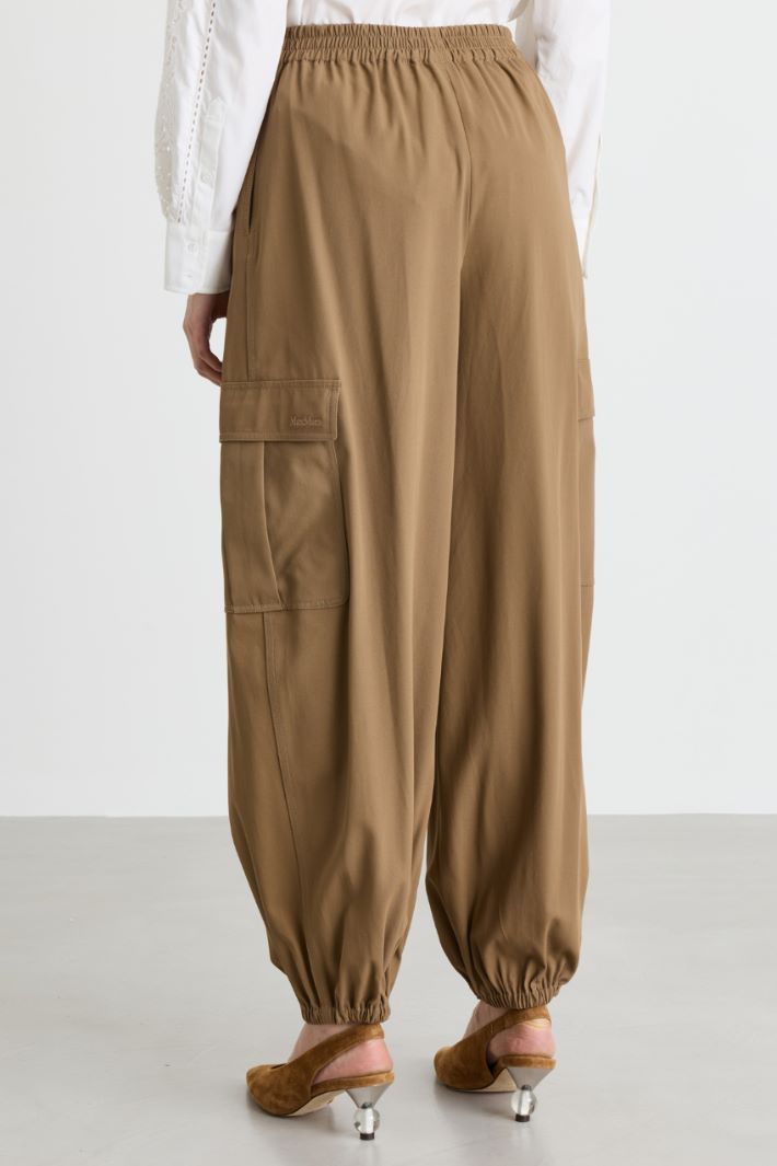 High-waisted baggy trousers - CAMEL - Intrend - 4