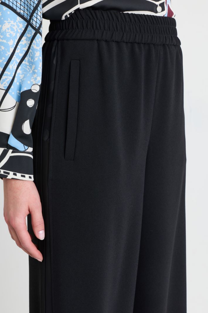 Pantalone in crepe - NERO - Intrend - 3