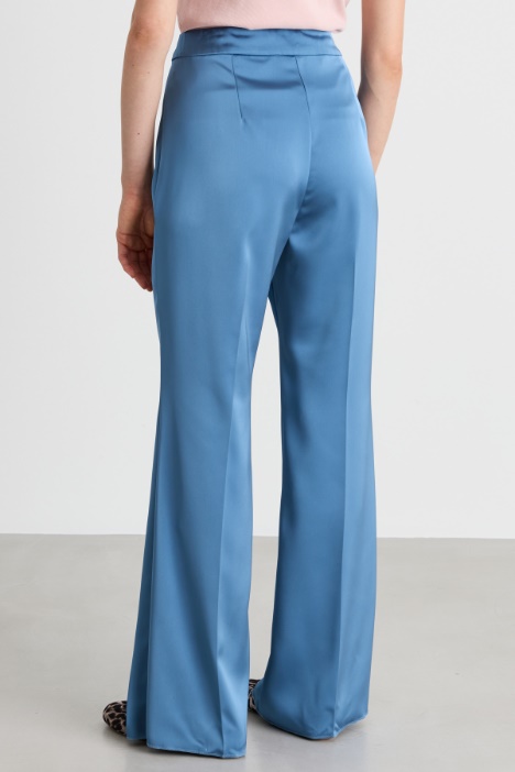 Pantalone in raso fluido