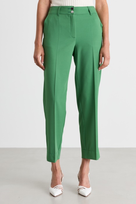 Pantalone in twill fluido