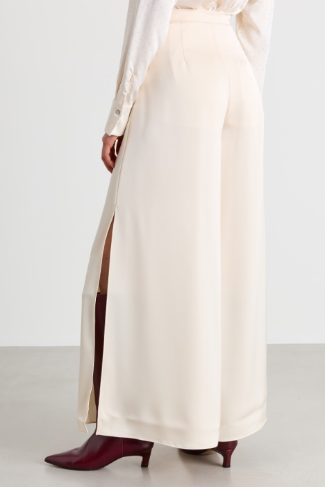 Gonna pantalone in raso