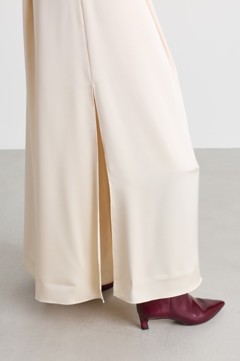 Gonna pantalone in raso