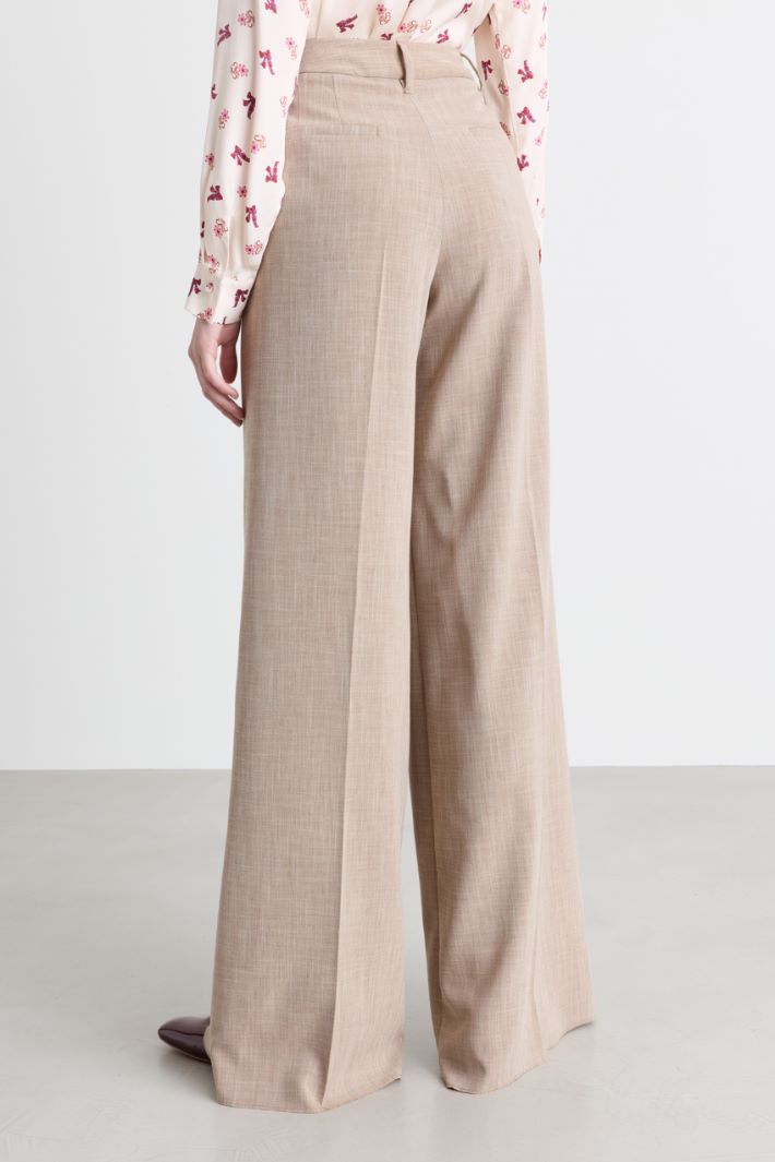 Pantalone ampio e fluido - BEIGE - Intrend - 4