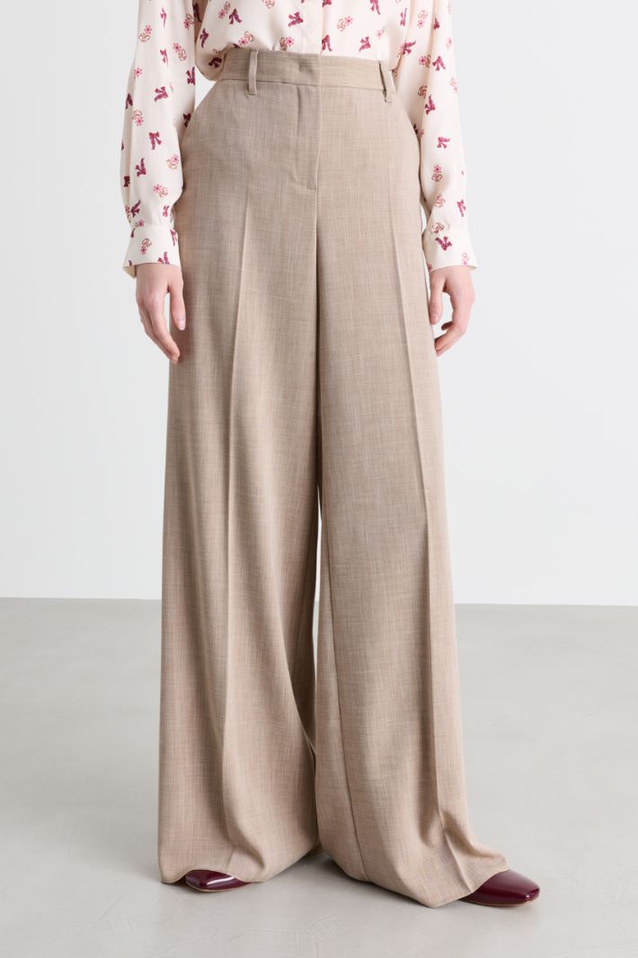 Pantalone ampio e fluido - BEIGE - Intrend - 2