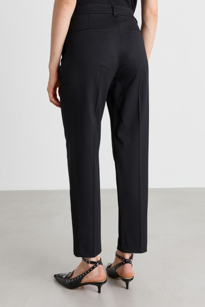 Pantalone slim in twill - NERO - Intrend - 4