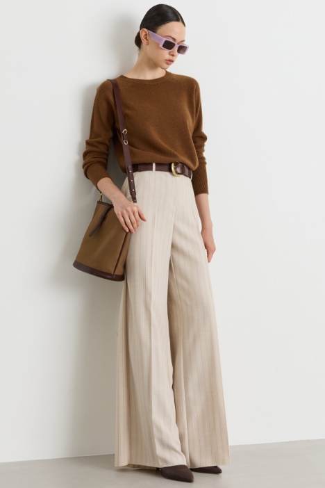 Flowing wide-leg trousers - Intrend