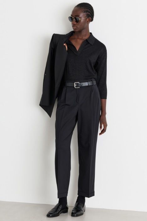 Twill carrot trousers - Intrend