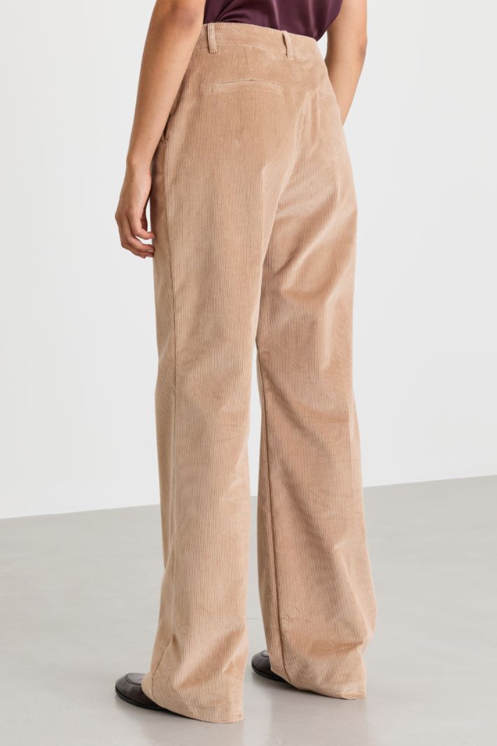 Corduroy Trousers - CAMEL - Intrend - 4